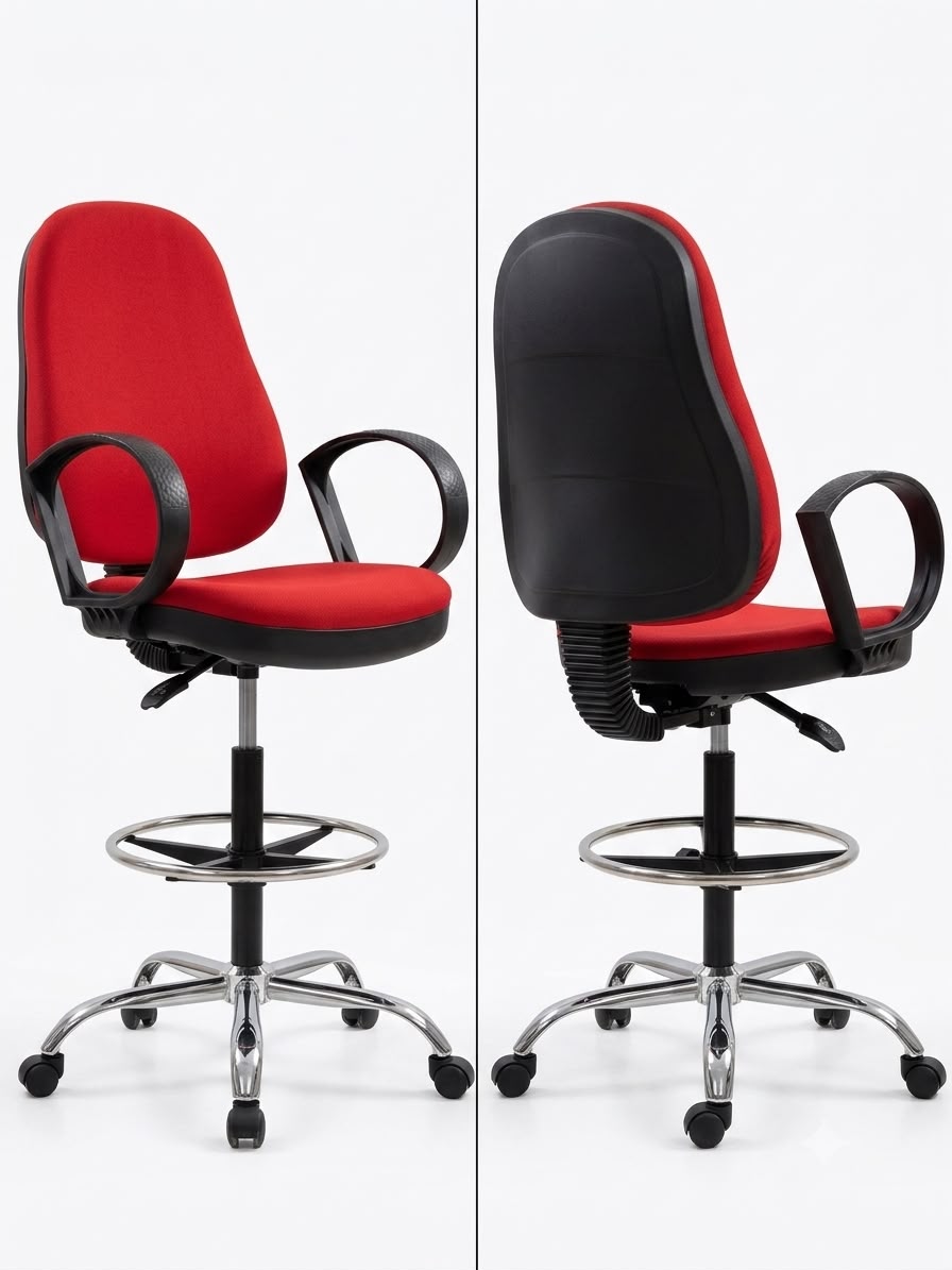 Chaise de Bureau Dessinateur Ergonomique à Hauteur Réglable
