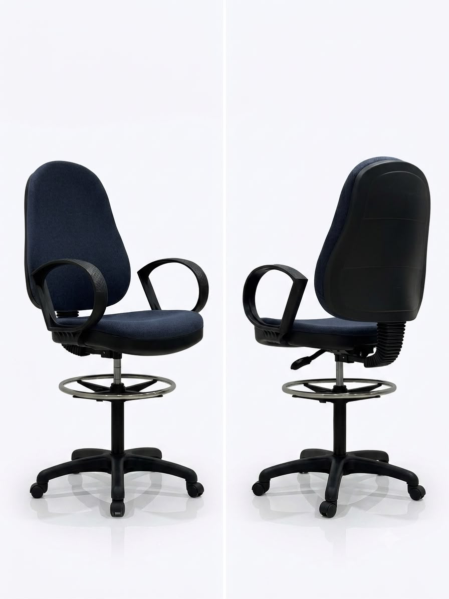 Chaise de Bureau Dessinateur Ergonomique à Hauteur Réglable – Image 3